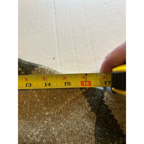 Vtg Tailor B Moss Cardigan Sz Small Green Wool Angora Argyle Preppy Academia 90s - Picture 8 of 11